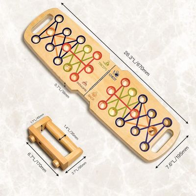 Taille personnalisée Manches pliables en bois poussant vers le haut pour l'entraînement professionnel de la force