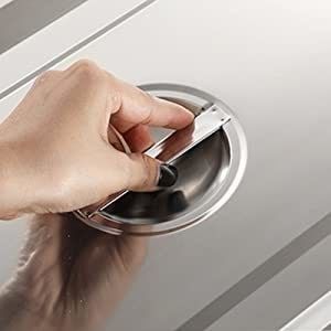 Boîte en bois d'acacia cuisine compost poubelle résistante à la rouille acier inoxydable Insert et seau de stockage