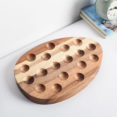 Outils d'impression à sérigraphie pour les œufs plateau en bois pour la cuisine et le stockage au réfrigérateur