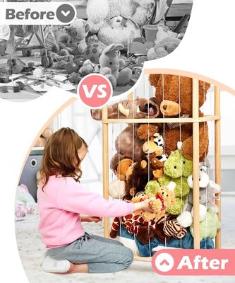 Salle de séjour Cage d'animal bourrée en bois Cage de jouet extra grande pour les enfants Salle de jeux de la crèche