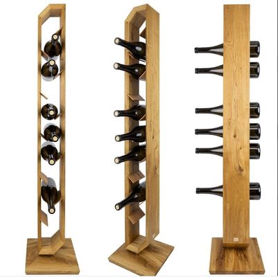 Étagère de vin en bois sur mesure pour la décoration intérieure Type d'installation de type debout Type cadeau d'anniversaire