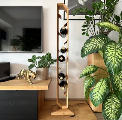 Étagère de vin en bois sur mesure pour la décoration intérieure Type d'installation de type debout Type cadeau d'anniversaire