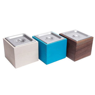 Contenants de cuisine compostables multifonctionnels avec couvercle en acier inoxydable