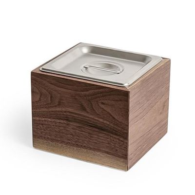 Contenants de cuisine compostables multifonctionnels avec couvercle en acier inoxydable