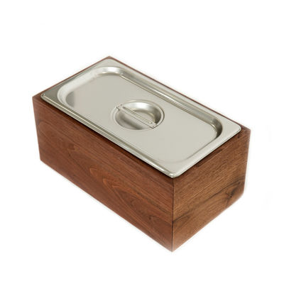 Contenants de cuisine compostables multifonctionnels avec couvercle en acier inoxydable