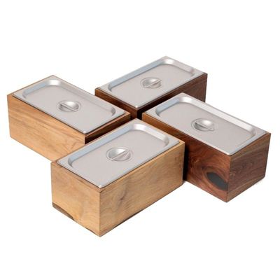 Dernière boîte à compost isolée en acier bois pour le recyclage des déchets alimentaires de cuisine