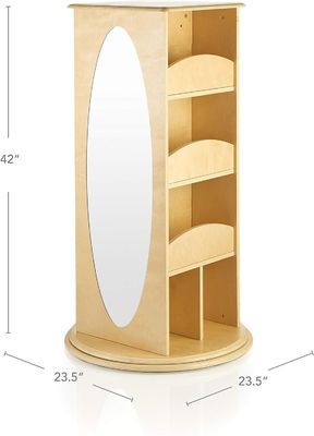Jeux de simulation pour enfants, rangement en rotation avec 2 miroirs et crochets