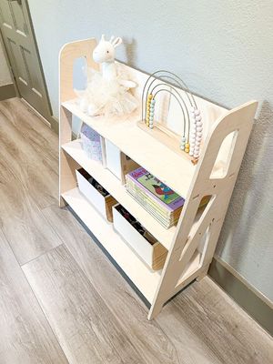 Entrepôt pour chambre d'enfant Montessori Entrepôt de jouets en bois pour meubles de salle de jeux et de chambre d'enfant