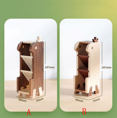 Crayons de bureau en bois sur mesure à plusieurs couches pour bureau et organisation d'étude