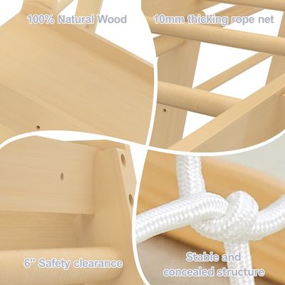 Jouets d'escalade en bois pour les tout-petits