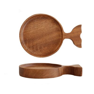 Le style minimaliste de l'acacia et du hêtre de noyer sous-sol en bois pour tasse de café de la conception personnalisée