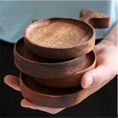 Le style minimaliste de l'acacia et du hêtre de noyer sous-sol en bois pour tasse de café de la conception personnalisée