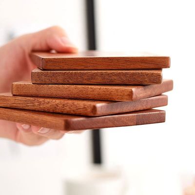 Chaque saison en forme carrée Sapele sous-sol en bois pour boire une tasse de thé personnalisé