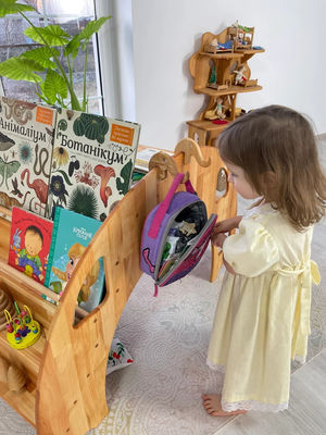 Cadeaux de Noël écosystémique Montessori bibliothèque pour 202406 enfants Chaise de table en bois