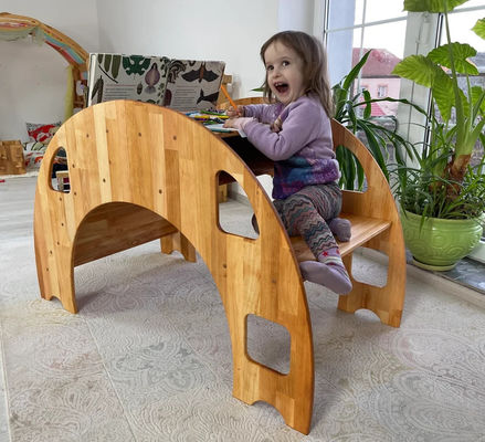 Cadeaux de Noël écosystémique Montessori bibliothèque pour 202406 enfants Chaise de table en bois