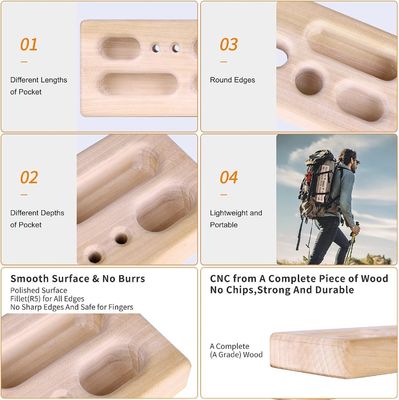 Hangboard portable intérieur et extérieur pour l'entraînement à l'escalade