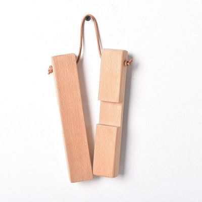 Mat d'isolation en bois de hêtre et de noyer irrégulier pour l'impression de grandes tables à manger brûlé