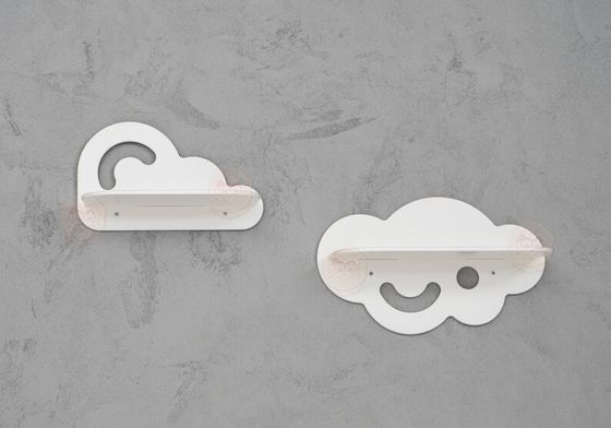 Appareil électroménager pour enfants Aménagement de jouets Décoration de chambre préfabriquée Forme de nuage Petit enfant Étagères flottantes En feu