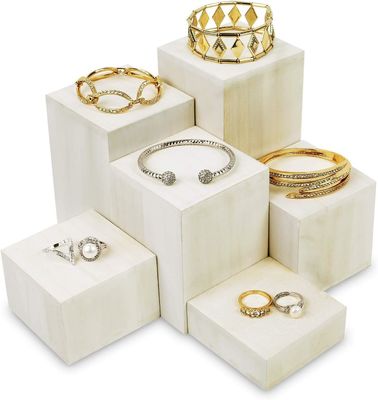 Étagère d'affichage en bois pour bijoux et accessoires