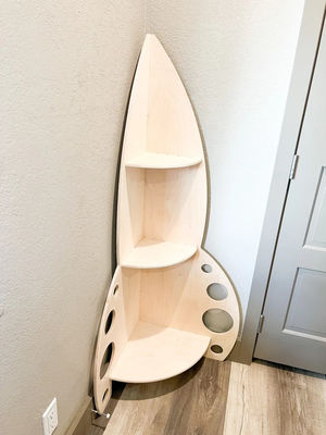 Étagère en bois Impression laser gravure Montessori étagère de jouets pour chambre d'enfant entrepôt