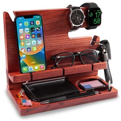 Porte-téléphone en bois léger personnalisé avec logo compétitif et personnalisé acceptable