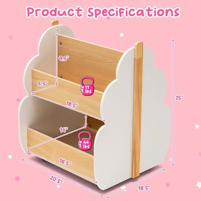 Armoire à livres pour enfants Armoire à livres en bois pour les tout-petits