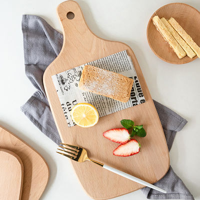 Tableau de pain en bois de noyer noir de taille personnalisée acceptée pour les fruits et les portions 40x23 cm