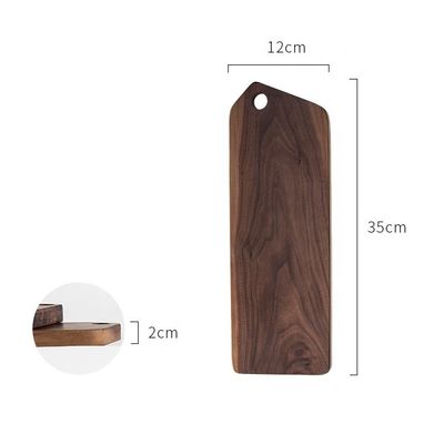 Logo personnalisé Accepté Fabriqué à la main dans le style nordique Tableau de pain de noix noire