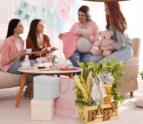 Cage de douche pour bébé en bois en stock Fonction de placard Économisez de l'espace Cage de rangement pour bébé
