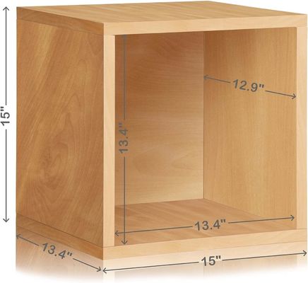 Les bases du disque Vinyl Vintage Bloc de stockage Cube organisateur étagère économiseur d'espace à un seul niveau