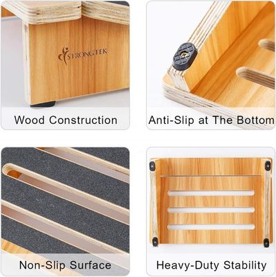 Tabouret d'étape en bois ergonomique pour le soutien de la posture sous le bureau dans les chaises de maison et de bureau