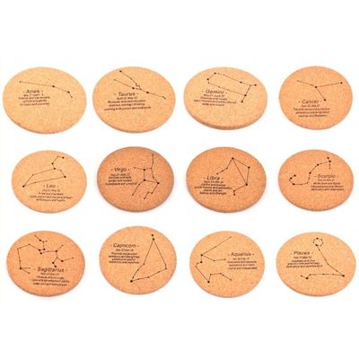 Des tapis de coupe en bois de liège de design classique pour les tapis en MDF Constellation sur mesure en stock