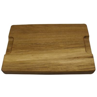 Planche à découper en bois d'acacia rectangulaire avec poignée
