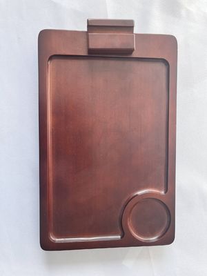 Table à bras rotatif 360 pour canapé en bois d'acacia plateau d'appui-bras sur tables latérales en bois