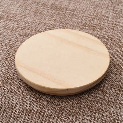 Facile à ouvrir le bout de bocal rond en bois avec couleur de couvercle et logo personnalisé