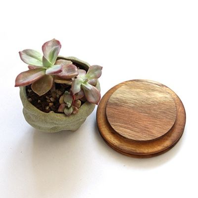 Couvercle d'étanchéité en bois d'acacia de qualité alimentaire pour bocal de stockage en verre à haute teneur en borosilicate Certifié FSC