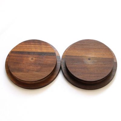 Commande personnalisée Acceptée Cuisine Bonbons Épices Bouteille en verre avec couvercle de noix noire non-déversement