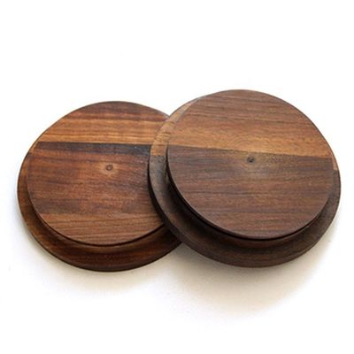 Commande personnalisée Acceptée Cuisine Bonbons Épices Bouteille en verre avec couvercle de noix noire non-déversement