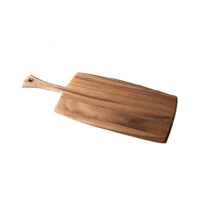 Planche à découper en bois pour la découpe de pain et de fromage portable 8 x 20,5 x 0,5 pouces