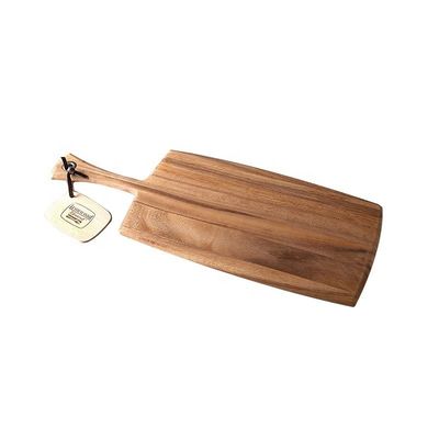 Planche à découper en bois pour la découpe de pain et de fromage portable 8 x 20,5 x 0,5 pouces