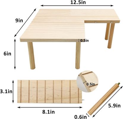 Plateforme debout pour hamster, jouet d'exercice, cage d'accessoires avec type de fermeture poussée