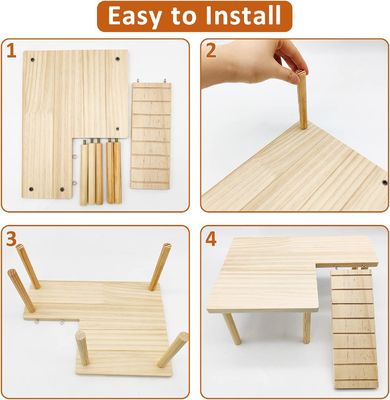 Plateforme debout pour hamster, jouet d'exercice, cage d'accessoires avec type de fermeture poussée