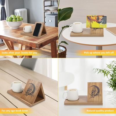 Impression à écran de soie En bois, petit livre pour chambre à coucher, table de nuit et bureau