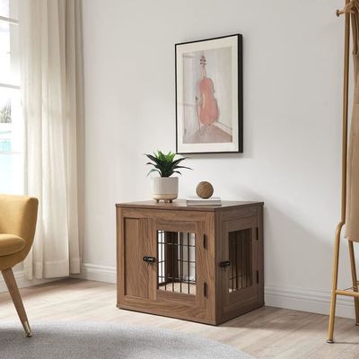 Meubles en bois Cage de chien moderne décoratif personnalisé maison d'animaux de compagnie table de nuit