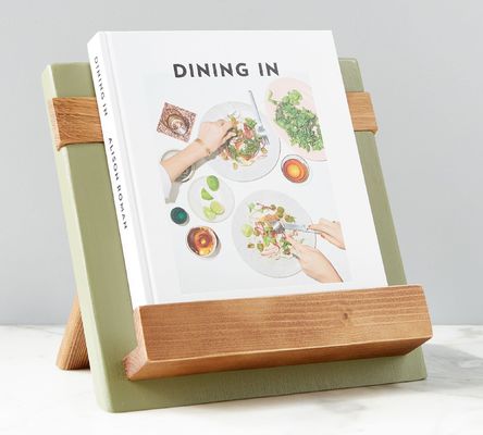 Des porte-livres en bois recyclé faits à la main Des ardoises en pin et en chêne pour l'organisation de la cuisine