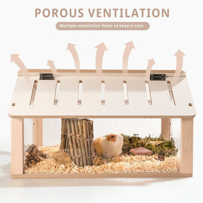 Box de montres personnalisé Hamster Hideout Meubles en bois pour animaux de compagnie Playhouse Modèle solide pour petits animaux de compagnie