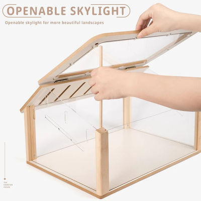 Box de montres personnalisé Hamster Hideout Meubles en bois pour animaux de compagnie Playhouse Modèle solide pour petits animaux de compagnie