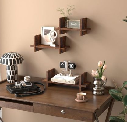 Utilisez efficacement l'espace avec 202408 Ensemble de 3 étagères flottantes en bois