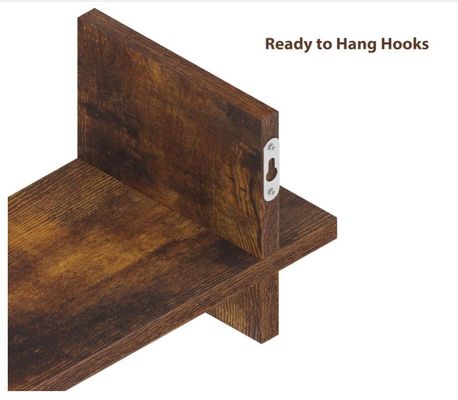 Utilisez efficacement l'espace avec 202408 Ensemble de 3 étagères flottantes en bois