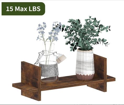 Utilisez efficacement l'espace avec 202408 Ensemble de 3 étagères flottantes en bois